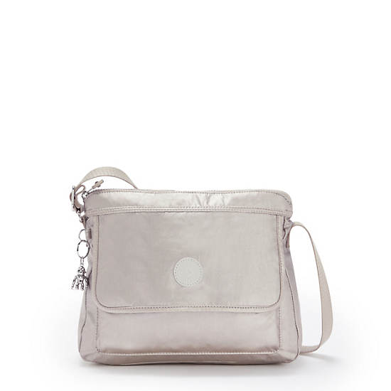 Kipling Aisling Metallic Crossbody Väska Silver | SE 2168FD